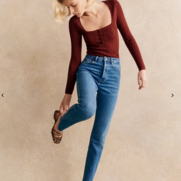 Sezane Blue Women's Jeans - Picture 1 of 8